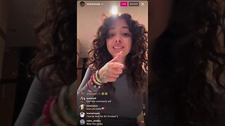 Malu Trevejo Crues On Instagram Live About Life And Opens Up (16/05/23)￼