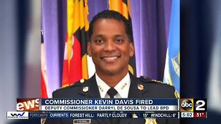 Mayor Pugh fires Baltimore Police Commissioner Kevin Davis