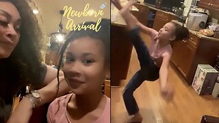Keke Wyatt's Daughter Ke'Yoshi Insist On Showing Mom Her Ballet Routine Before Going To Bed! 🩰