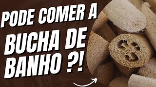 VOCÊ SABIA? AS BUCHAS VEGETAIS DE BANHO SÃO COMESTÍVEIS! #buchasvegetaisdebanho #cozinhacriativa