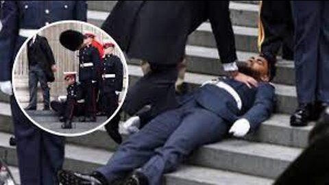 5 Soldiers Collapse Outside St Paul’s Cathedral As Royals Arrive For Queen’s Jubilee Service