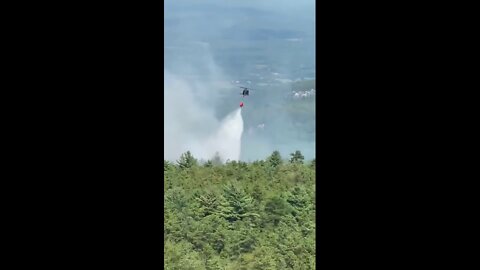 New York Army National Guard UH-60M firefighting mission at Minnewaska State Park Preserve