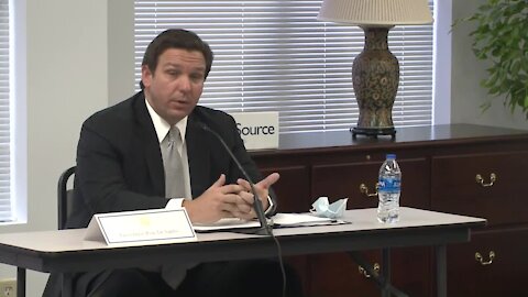 ROUNDTABLE DISCUSSION: Gov. Ron DeSantis speaks about visits to long-term care facilities