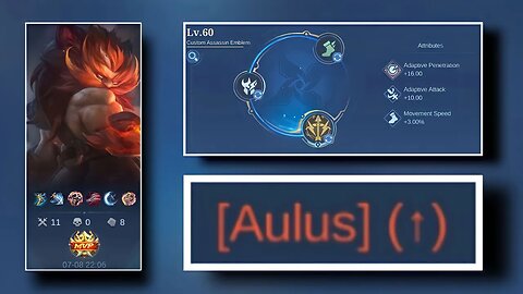 AULUS BEST BUILD AND EMBLEM 2023 - Buffed in patch 1.7.98