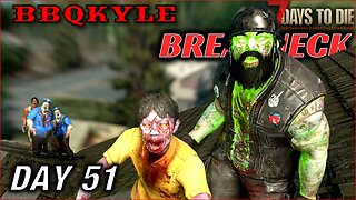 An Infested Clear Crashed by the Cops (7 Days to Die - Breakneck: Day 51)