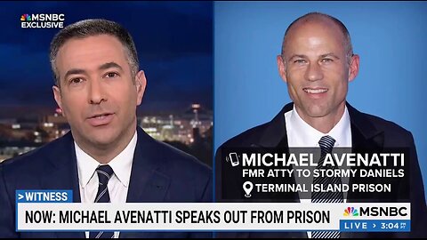 Wild.😳 Avenatti just called into MSNBC (from prison) in defense of Trump