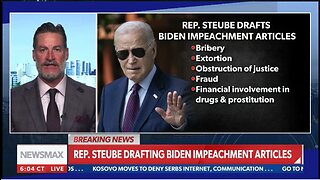 Rep. Greg Steube: Tomorrow will file Impeachment Articles on Biden.