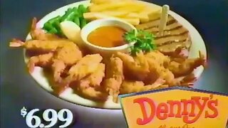 "Big Shrimp and Steak Combos" 1986 Denny's Commercial.