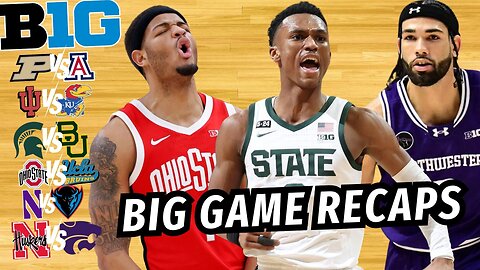 Big Ten Basketball Recap: Purdue, Indiana, Michigan State, Ohio State, Northwestern, & Nebraska