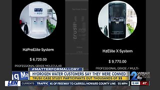 Hydrogen water customers say they were conned into buying expensive systems