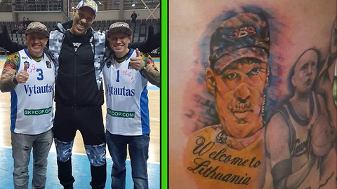 Lithuania Fans Are Putting LaVar Ball's Face on Their Bodies Permanently, on PURPOSE!