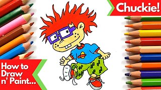 How to draw and paint Chuckie Rugrats