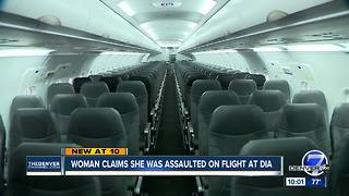 Woman says she was assaulted trying to get off United flight at DIA