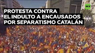 Protesta contra el indulto a encausados por separatismo catalán