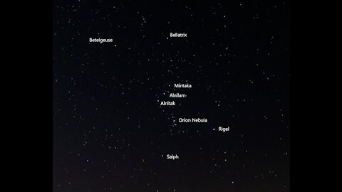 Orion Constellation Ultra Wide Field 4K