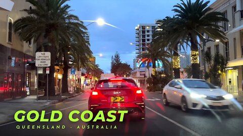 Driving in Autsralia 4K || HDR - Dolby Vision || The Streets of Gold Coast