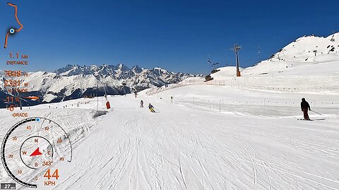 [4K] Skiing Verbier 4Vallées, La Chaux All Routes, Valais Switzerland, GoPro HERO10