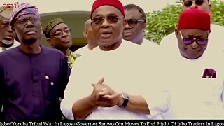 Igbos vs Yoruba Tribal War In Lagos Sanwo-Olu, Gov Uzodinma others meet over Alaba market demolition