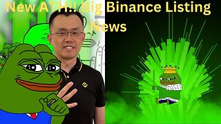 Pepe broke to new highs, MAJOR Binance listing news!