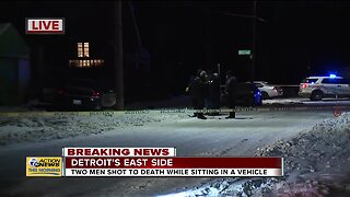 2 men found shot and killed inside a car in Detroit