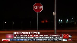Solo-motorcycle crash kills rider along Allen Road