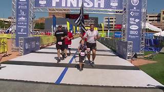 8-year-old from Virginia runs in Akron Marathon to honor fallen police officers