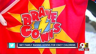 NKY family raising gowns for Cincy Children's Hospital