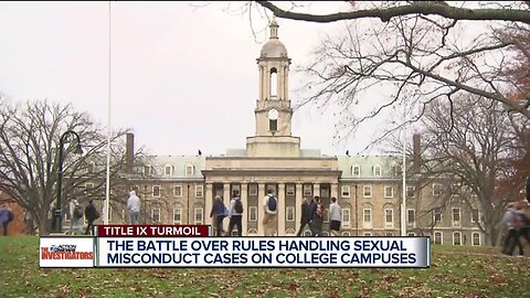 The battle over rules handing sexual misconduct cases on college campuses.