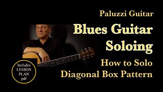 Blues Guitar Soloing Lesson for Beginners [How to Solo with Diagonal Box Pattern]