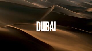 Flying Over Dunes Of Dubai Drone 4K