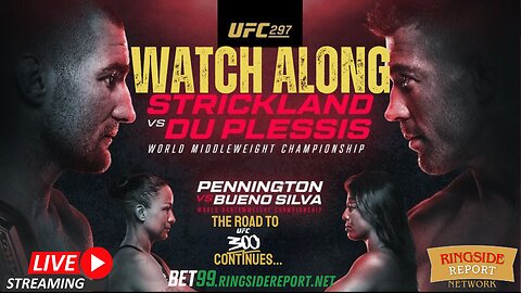 UFC 297 Watch Along | Full Reaction & Analysis | REPLAY🟥