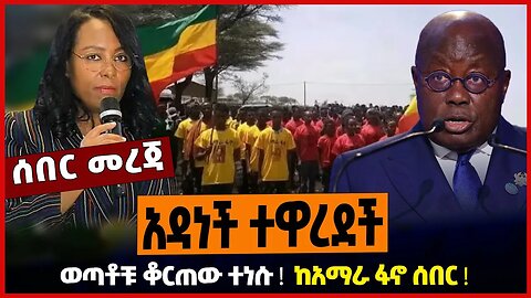 አዳነች ተዋረደች ❗️ ወጣቶቹ ቆርጠው ተነሱ ❗️ ከአማራ ፋኖ ሰበር ❗️