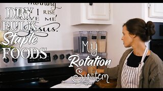 Dry Bulk Staple Foods/ My Rotation System/ Prepping Like grandma | EP 17