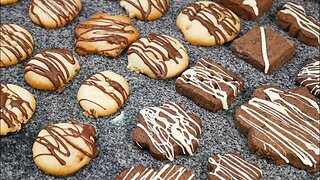 HOW TO MAKE COOKIES AT HOME EASILY! Easy recipe for kids! Butter and chocolate cookies