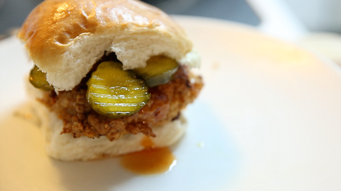 Let's Make: The Most Delicious Honey Sriracha Fried Chicken Sandwich ever