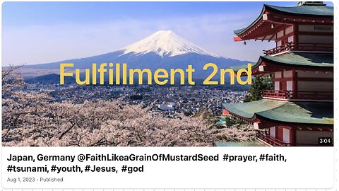 Partial Fulfillment 2nd “Japan, Germany” Antisemitism #god #jesus #faith #prayer #antisemitism