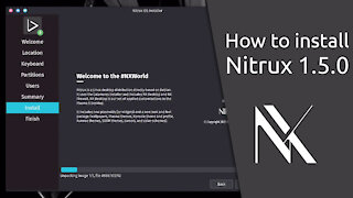 How to install Nitrux 1.5.0