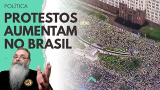 PROTESTOS contra a ELEIÇÃO do LULA AUMENTAM de TAMANHO mais uma VEZ preocupando TRANSIÇÃO do MOLUSCO