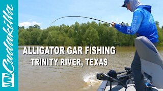 Alligator Gar Fishing ON the Trinity River, Texas