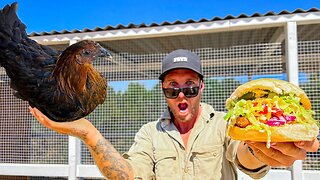 CATCH AND COOK - BEST FISH BURGERS & Building a Chicken Coop!