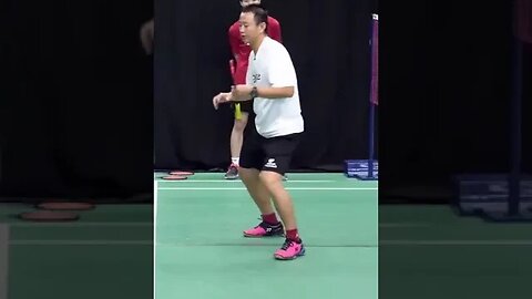 Badminton Defensive Footwork Drill - Coach Hendry Winarto #shorts