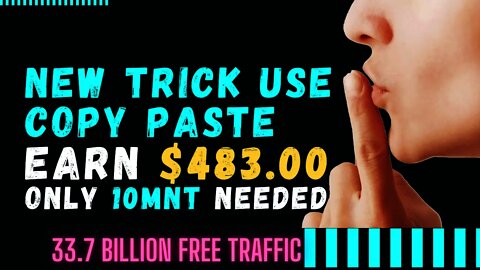 NEW TRICK To Use Copy Paste Earning Machine For FREE, Affiliate Marketing, FREE TRAFFIC