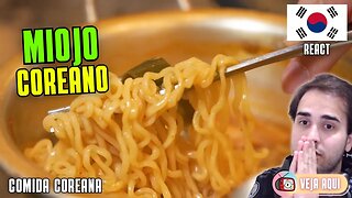 MIOJO COREANO APIMENTADO! Reagindo a COMIDAS DE RUA COREANAS | Veja Aqui Reacts