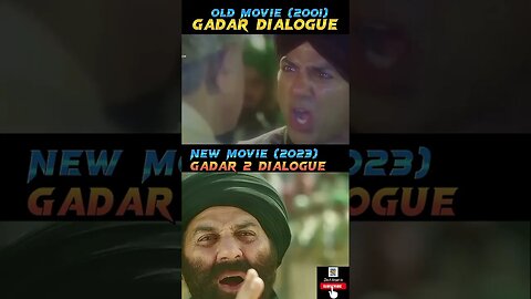Gadar and Gadar 2 dialogue Sunny Deol dialogue #shorts #viral#trending #youtubeshorts #shortsvideo