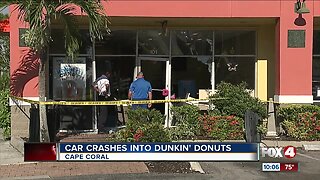 Car crashes into Cape Coral doughnut shop