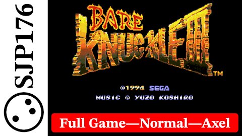 Bare Knuckle III—Uncut No-Commentary Casual Playthrough—Full Game