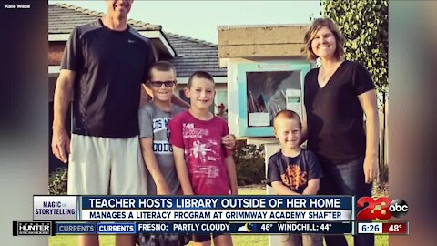 Magic of Storytelling: Teacher hosts library outside her home