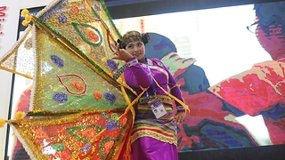 Wonderful peacock dance by beautiful Myanmar artist