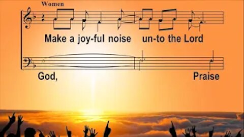 SPIRITUAL SONG - Make A Joyful Noise (with sheet music) gospel singing by choral group