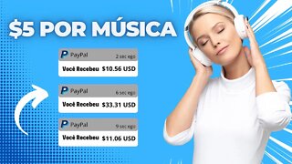 Ganhe $500 Apenas Ouvindo Músicas ($5,00 Por Música) Ganhar Dinheiro Online